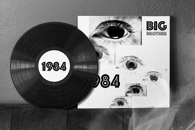 1984 ALBUM 1984 album collage cover design disc eyes feedback graphic design logo music photography rock typography