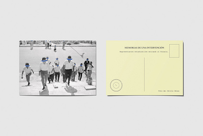 Memorias de una intervención 1 brand collection design feedback graphic design history memories photography post card