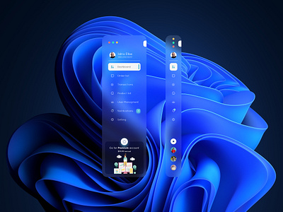Navigation Bar concept dark dark mode dashboard design desktop glass menu navigation navigation bar navigation menu sidebar navigation tab tabs ui ux website windows
