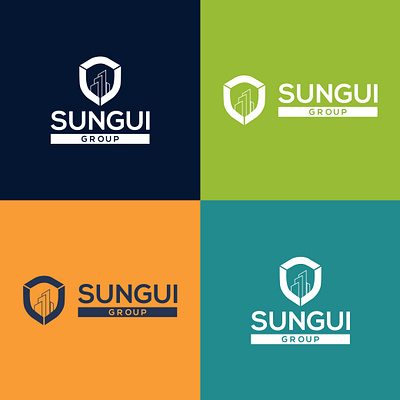 SUNGUI GROUP Logo Design animation branding cleanlogo clearlogo design freelancergraphicdesigner graphic design illustration logo minimal minimalistlogo simplelogo typography