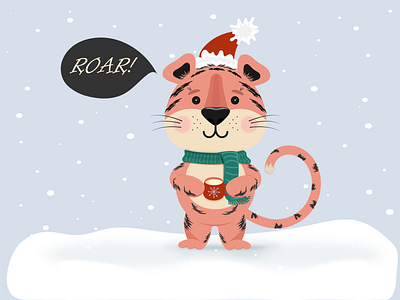 year of the tiger design graphic design illustration vector