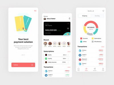 Finance App Concept - Mobile Design app bank card banking banking app card card design design digital app digital banking finance finance app finance management mobile app mobile finance app ui