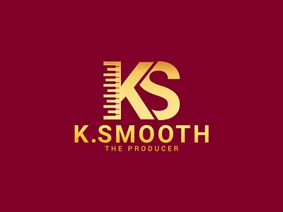 K.Smooth Logo & Branding Design branding creative design flat graphic design logo logo design music musiclogo producer producerlogo
