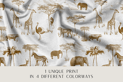 Safari Animal Toile Pattern Set branding design estampa fashion graphic design illustration pattern print repeat repeating