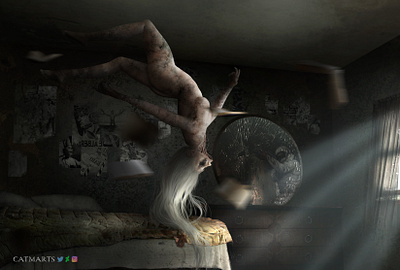 The Witch 2d 3d conceptart digitalart horrorart illustration photoshop witch