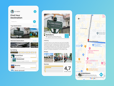 Travel APP graphic design ui ux