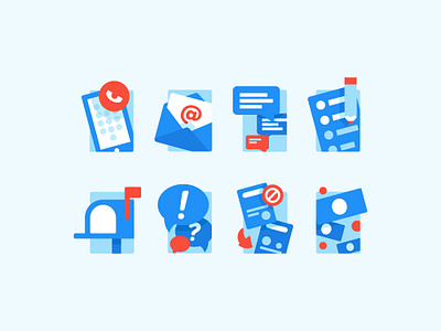 Magazines.com Illustrations blue brand branding chat design email graphic design icon identity illustration logo magazines phone red typography vector