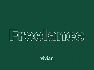 We're Hiring — Freelance Designer brand design designer freelance green healthcare hiring nurse recruiting vivian