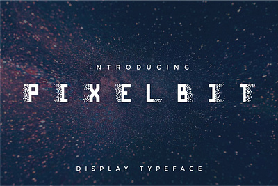 PIXEL BIT – A Modern, Unique and Futuristic Display Typeface abstract font branding font computer font data tech decorative font digital font future font futurisitic font geometry font headline font logo font matrix font modern font monogram font network font pixel font poster font sci fi font simple font stencil font