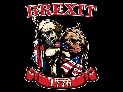 Brexit 1776 branding character comic design graphic design illustration tshirt