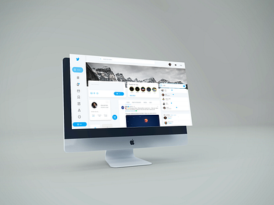 Twitter Redesign dashboard design landing page minimal minimal website social media website twitter twitter website ui