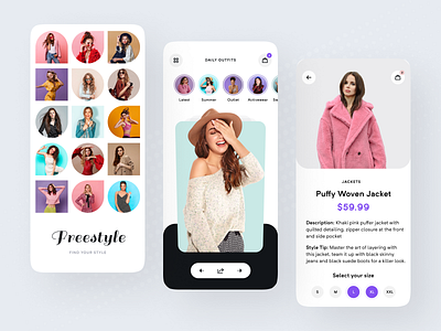 Freestyle Store App UI app ui kit appdesign appdesigning dailyui design ecommerceapp ecommercedesign fashion fashionstore freestylestore onlineshopping shoppingapp sketch store ui ui design uiapp uitrends uiux