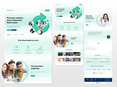 Khan Academy Re-design adobe xd branding design graphic design illustration ui ui design website