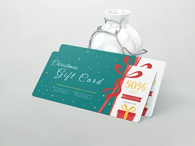 Christmas Gift Voucher Template Design branding certificate template christmas certificate christmas event ticket christmas gift voucher flat gift voucer gift certificate gift voucher template graphic design holiday gift voucher modern voucher template christmas ticket
