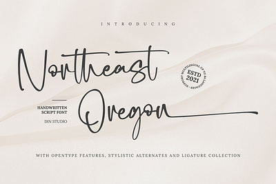 Northeast Oregon - Handwritten Script Font branding design font fonts handlettering illustration logo logo type typography ui