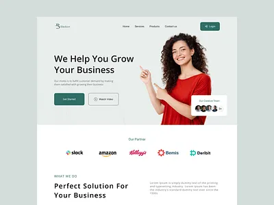 Creative Agency Landing Page creative digital agency design digital agency landing page ui ux website for digital agency