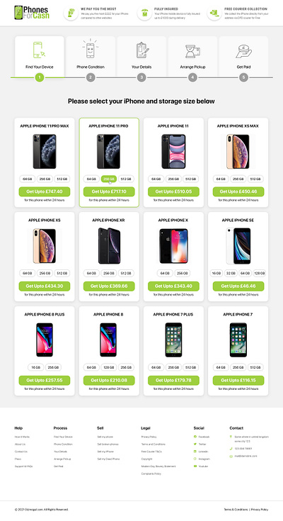 Phones for cash cash design homepage mobile phone platform website