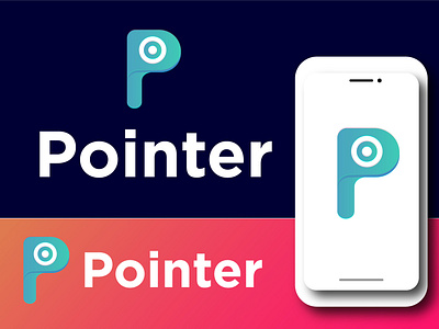 Pointer 'P' Letter Logo Design app icon best logo brand identity branding branding logo custom logo design gradient logo graphic design inetial letter logo logo logo design most popular logo design p letter logo p logo typogaphy