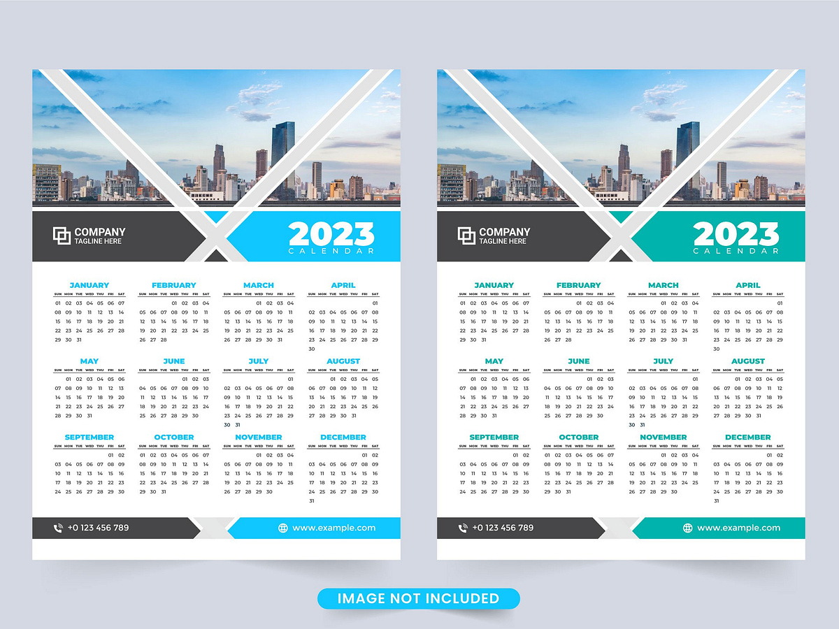 2023 business calendar template by Iftikhar Alam on Dribbble