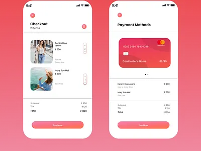 Second UI Design- "Credit Card checkout screen" dailyui 002 ui