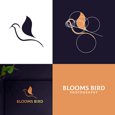 Blooms Bird Photography branding graphic design logo