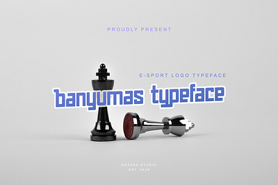 Banyumas Typeface | E-Sport Logotype branding calligraphy design display font esport font font awesome graphic design illustration letter lettering logo logotype script