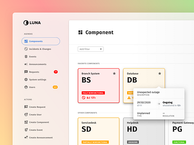 Components overview admin app dashboard overview sidebar system ui web