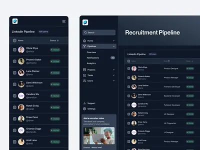 Recruitment SaaS Tool 🙋 bangalore component design system design systems nav bar navigation product design recruitment recruitment tool saas scalable side navigation ui ui componenets ui elements