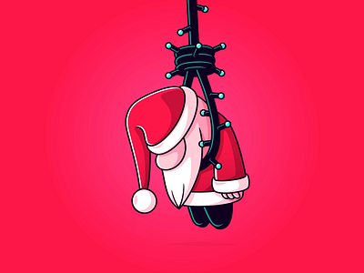 Xmas mood animation christmas colors depression illustration lights loop motion design motion graphics pop art red santa xmas