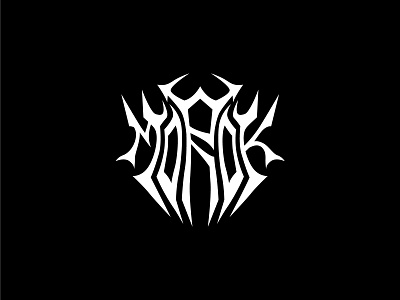 Morok design logo logodesign logotype metal minimal morok vector морок