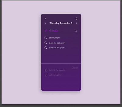 Daily Ui To-Do list app design ui ux