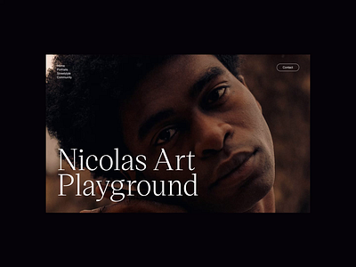 Nicolas Art Playground 01 animation design graphic design grid layout minimal minimal style minimalist modern photographer photography portfolio typography ui web design website whitespace