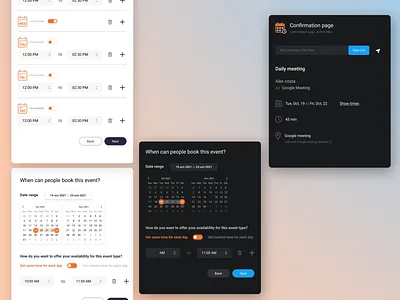 Meeting Schedule Ui app branding design graphic design ui vector