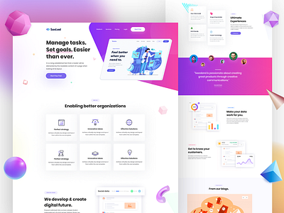 Data Analytics Landing Page Demo of Saasland data analysis data analytics data center data science data scientist landing page saasland ui design uiux web design wordpress wp