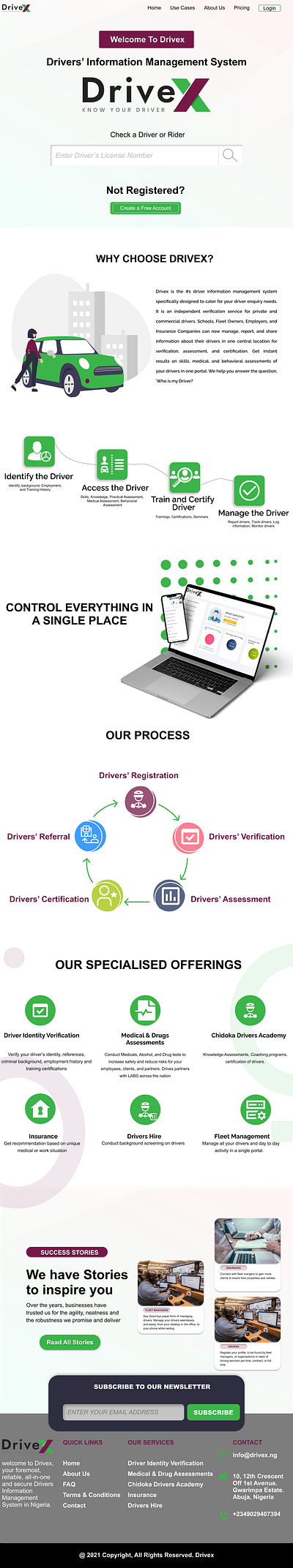 Drivers management sytem adobe illustrator adobe photoshop branding design figma footer graphics header homepage icons illustration logo our services success stories typography ui ui design uiux design web development