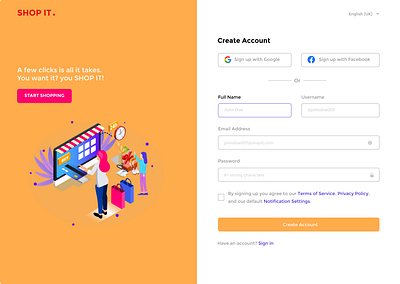 Daily UI Challenge, Sign Up page design logo typography ui ux