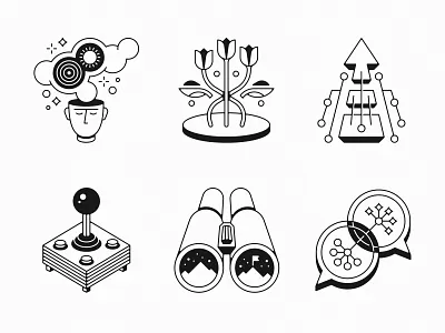 Qindle Team Value Illustrations icons illustration qindle team values