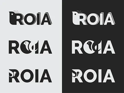 ROIA LOGO IDEA branding bwlogo custom logo illustration illustrator logo logo design minimal logo vector