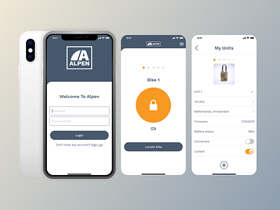 Smart Lock App app application branding design logo ui ux web webdesign