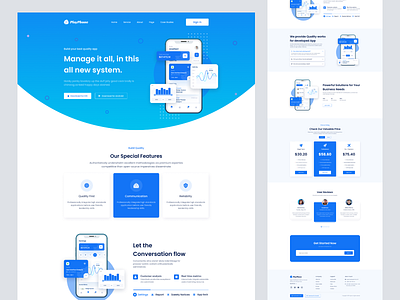 App Landing Page Design app branding concept dashboard design figma landingpage mobileappui ui ux webapp website websiteredesign