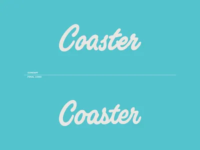 Coaster Beer Logo beer branding handlettering handtype hashtaglettering lettering logo process vector vectormachine