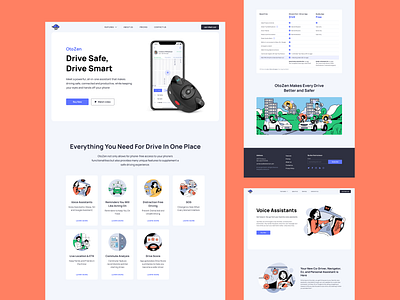 OtoZen Application Website app design app website application branding cars design driving graphic design illustration interface mobile mobile application ui user epxerience design user experience ux web web design web marketing web page