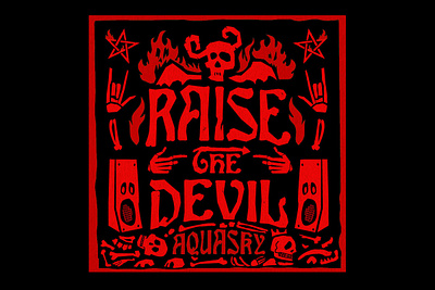 Raise The Devil branding design illustration typography