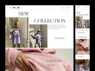 MACROCOSM e-store 2021 concept design ecommerce estore minimal ui ux webdesign