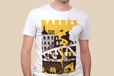 Barbes branding illustration vector