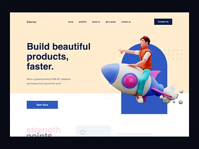 Ciervo Studio - Light 3d blender blender3d branding clean design flat illustration logo ui ux vector web