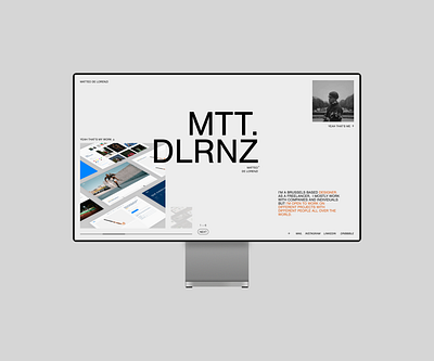 Matteo De Lorenzi's portfolio branding design designer editorial freelance graphic design minimalist typography ui ux visual interface web design