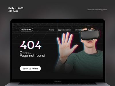 Daily UI 008 - 404 Page 404 page app dailyui design ui uidesign visual design