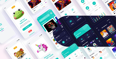 Sheza – NFT Marketplace Mobile App UI Template adobe xd app blockchain nft collectables nft crypto app crypto art cryptocurrency digital art ethereum figma free graphic design mobile app ui nft marketplace app non fungible token sketch ui ui design ux design