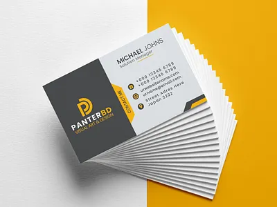 Minimal Business Card Design branding business business card card corporate design graphic design logo minimal modern professional web white card